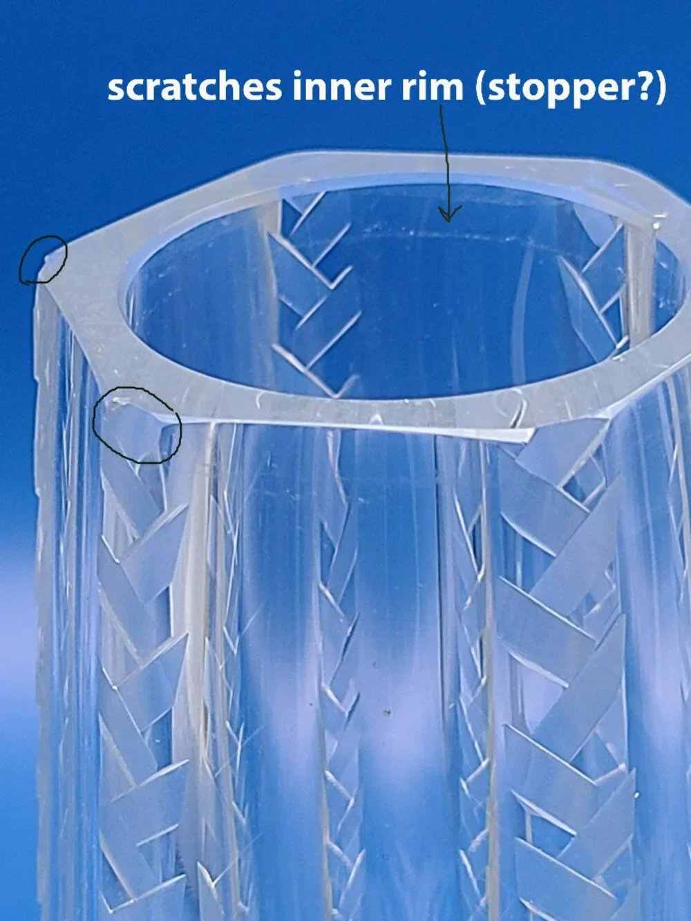 Unique Vintage Art Deco MCM Style Cut Crystal Vase 9